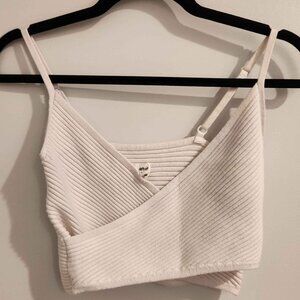 Aerie Cross Front Sweater Tank Top